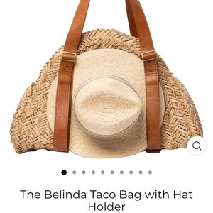 Belinda Woven Bag with Hat Holder